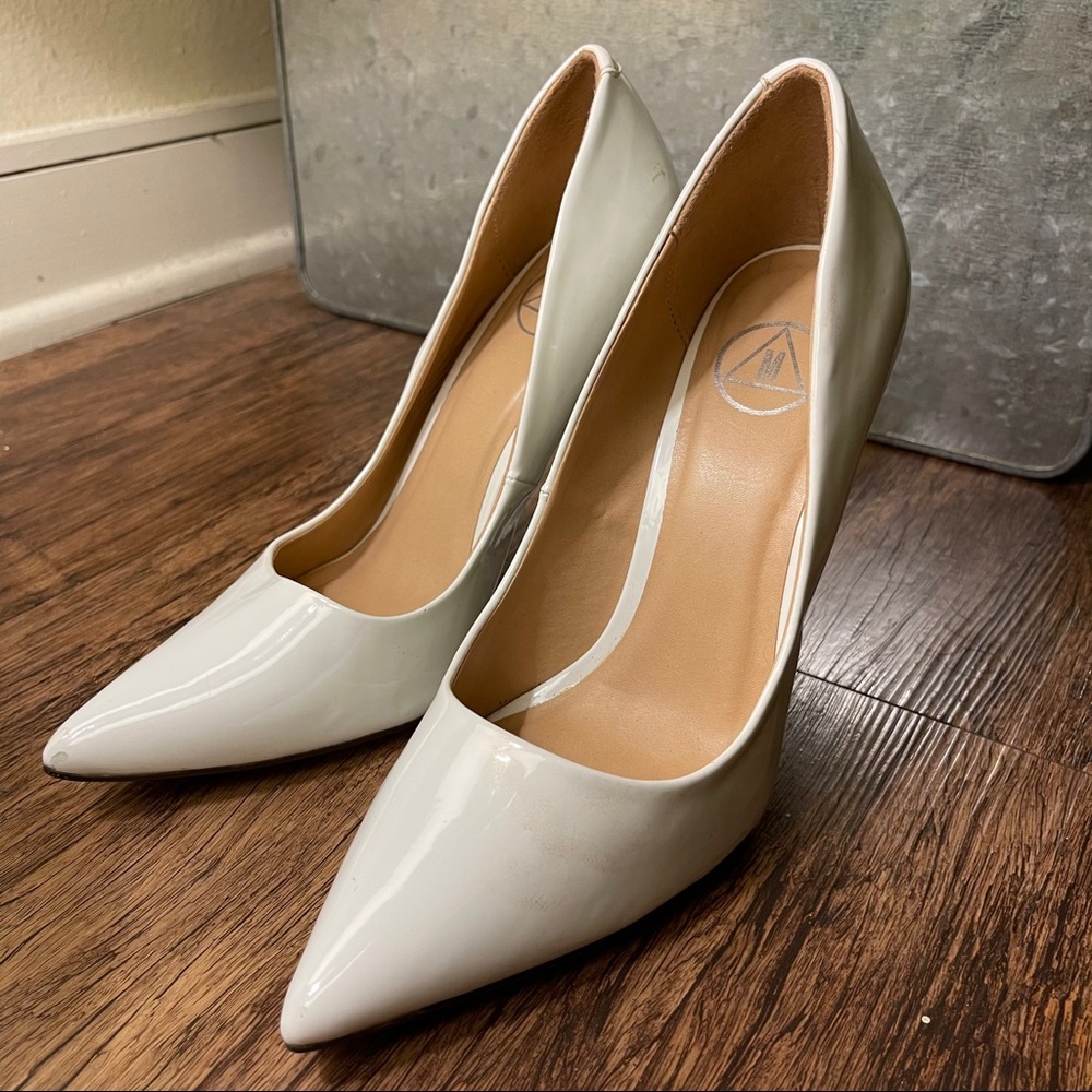 Missguided white heels